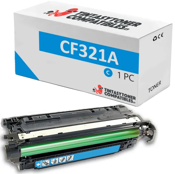 Product Tóner compatible HP CF321A Cian · 16.500 páginas Image