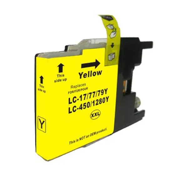 Producto Cartucho de tinta compatible Brother LC1280YBP Amarillo · 166 ml Imagen
