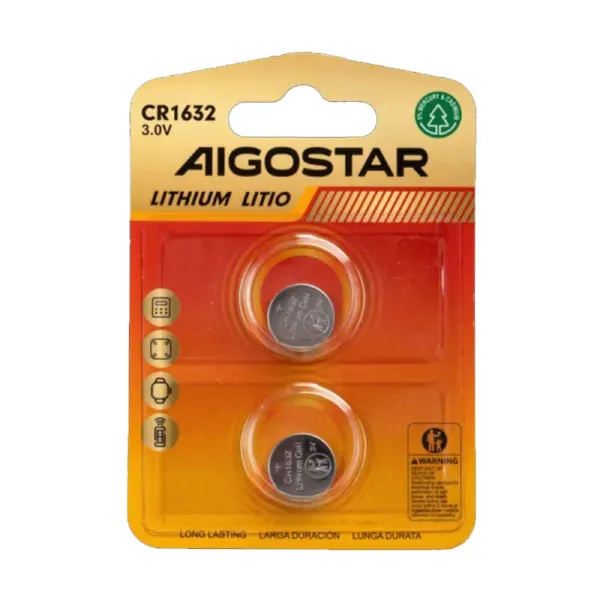 Producto Pila de Botón CR1632 de 3 V 2 Uds. Imagen
