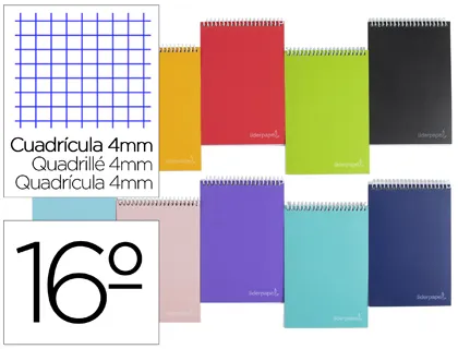 Producto Cuaderno espiral de bolsillo dieciseiavo apaisado witty tapa dura Liderpapel Imagen
