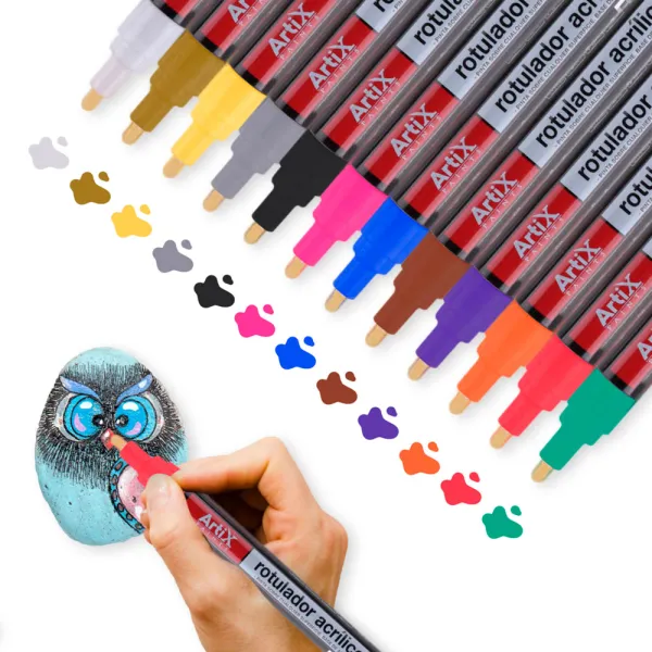 Product Pack de 12 unidades de Rotuladores Acrílicos Image