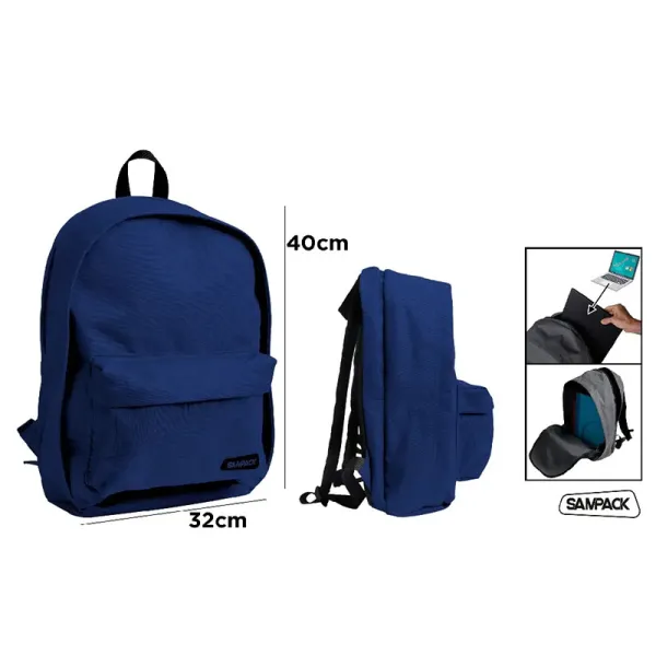 Producto Mochila Escolar Azul Oscuro Imagen