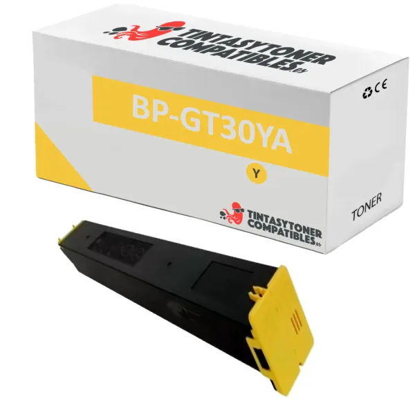 Producto Tóner compatible Sharp BPGT30YA Amarillo · 15.000 páginas Imagen