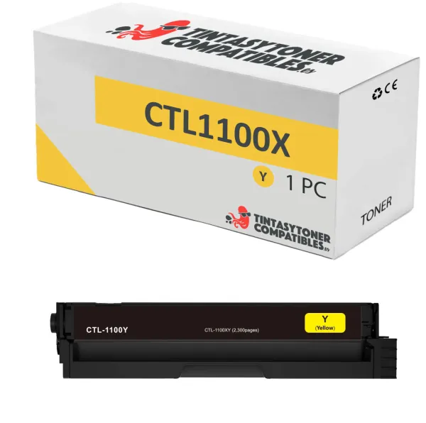 Product Tóner compatible Pantum CLT1100XY Amarillo · 2.300 páginas Image