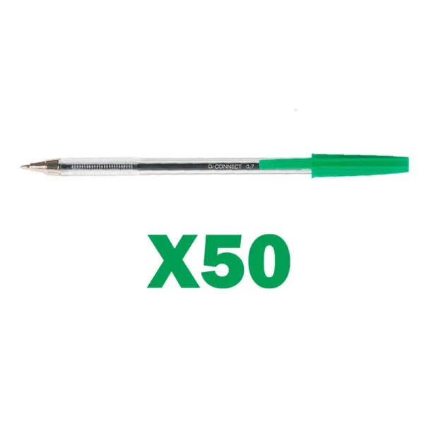 Producto Caja 50 Q-Connect boligrafo verde medio Imagen