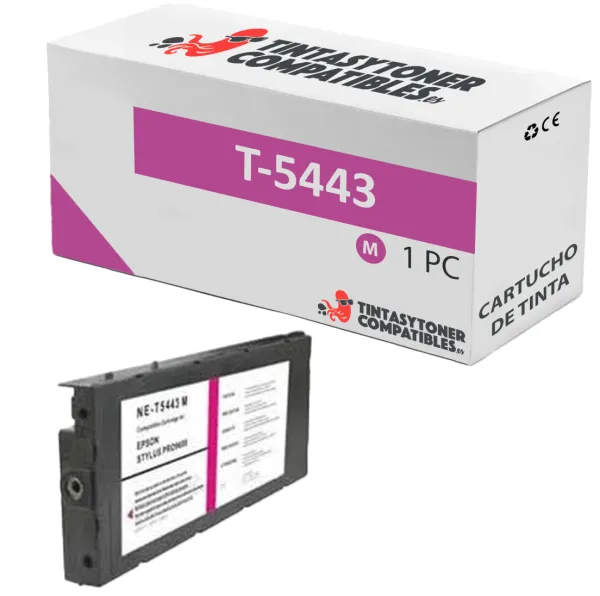Produto Cartucho de tinta compatible Epson C13T544300 Magenta · 220 ml Imagem