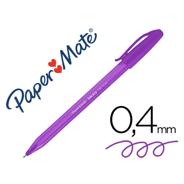 Producto Papermate boligrafo inkjoy 100 stick morado Imagen