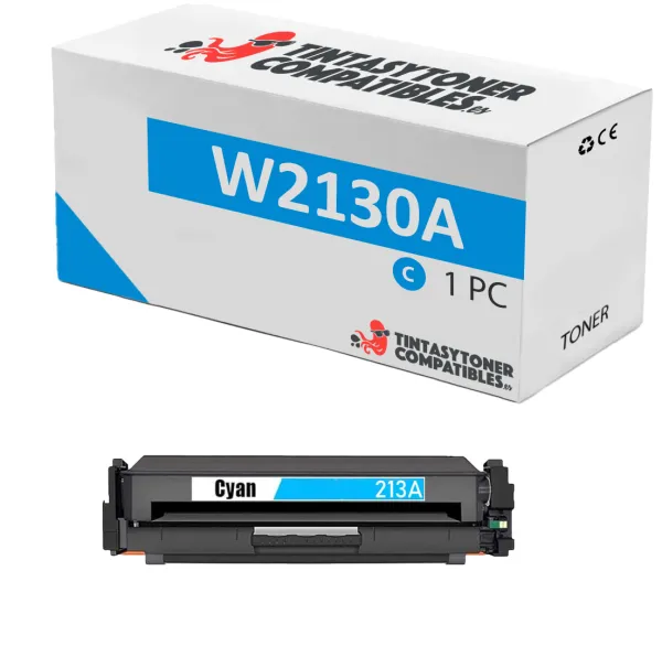 Produto Tóner compatible HP HPW2131A Cian · 12.000 páginas Imagem