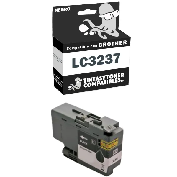 Producto Cartucho de tinta compatible Brother LC3237BK Negro · 3.000 páginas Imagen