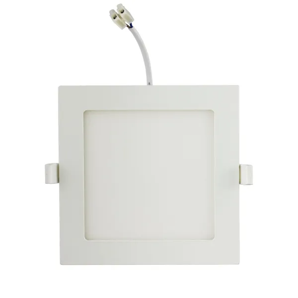 Producto Down light LED E6 slim / 18W luz natural 4000K (200-210mm) marco cuadrado blanco Imagen