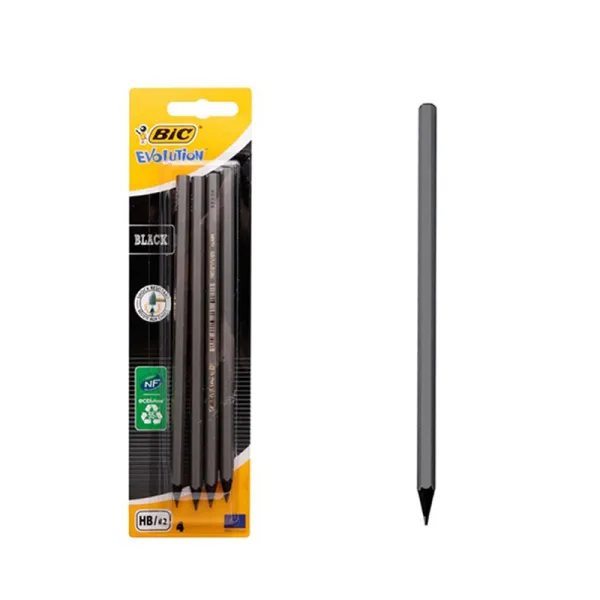 Producto Lápiz Bic Evolution Negro HB 4u Imagen