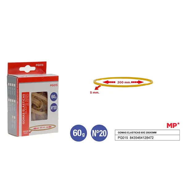 Product Gomas Elasticas 60g 200x5mm Image