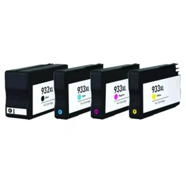 Producto Pack 4 cartuchos de tinta compatibles HP 932XL/933 XL negro, amarillo, magenta y cian Imagen