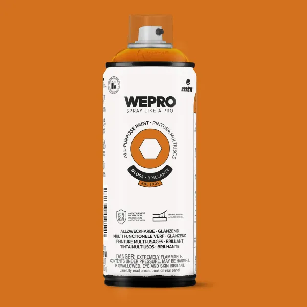 Produto Spray MTN WEPRO Solvent Brillante NARANJA MARRAKECH - RAL 2003 Imagem