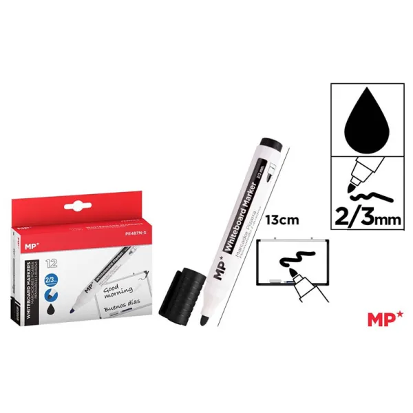 Producto Marcador de Pizarra Negro 2/3mm MP Imagen