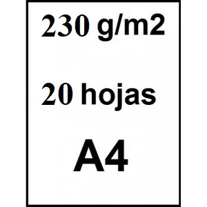 Producto Papel Fotografico A4 230gr Glossy 20uds Imagen
