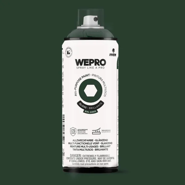 Producto Spray MTN WEPRO Solvent Brillante VERDE VIKINGO - RAL 6009 Imagen