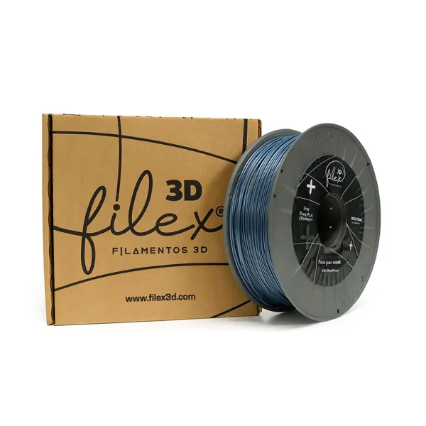 Producto Filamento Filex3d PLA +PREMIUM 1KG 1,75 Negro Seda Azulado Imagen