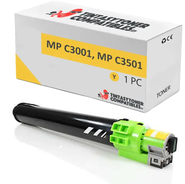 Produto Tóner compatible Ricoh 842044 Amarillo · 15.000 páginas Imagem