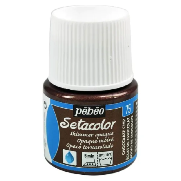Producto Pintura Pébéo Setacolor Opaco Choco Tornasol 45 ml Imagen