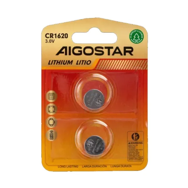 Producto Pila de Botón CR1620 de 3V 2 Uds. Imagen
