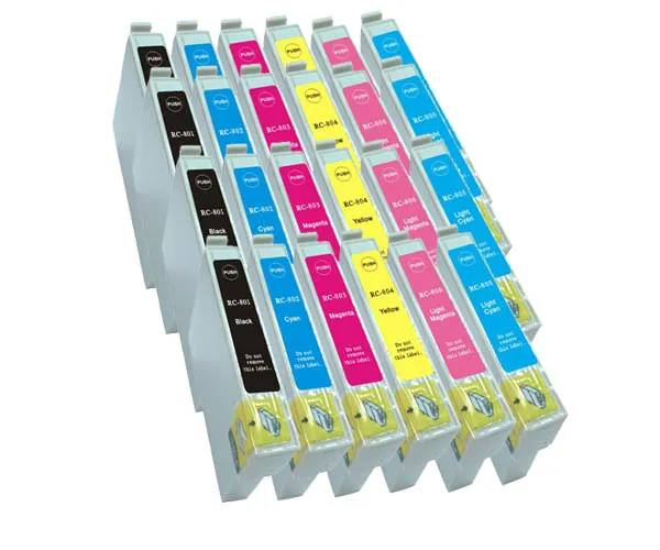 Producto Pack 24 cartuchos de tinta compatibles Epson T080 Imagen