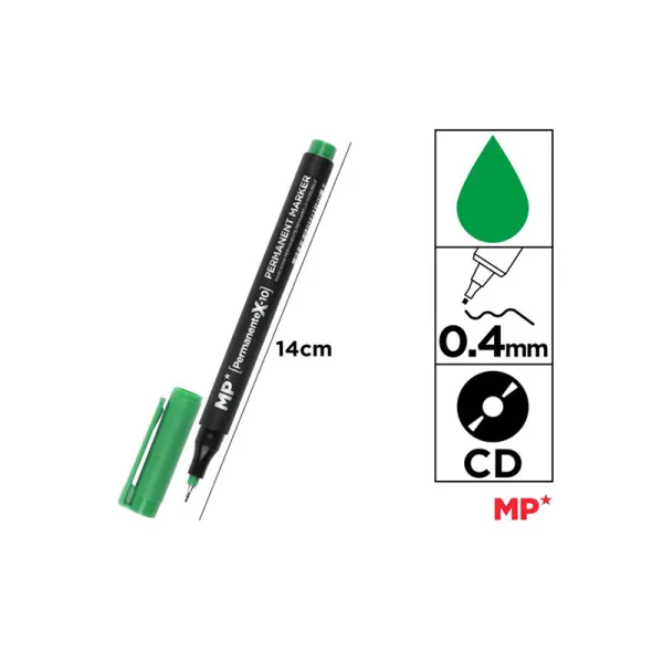Producto Marcador CD punta fina verde MP Imagen