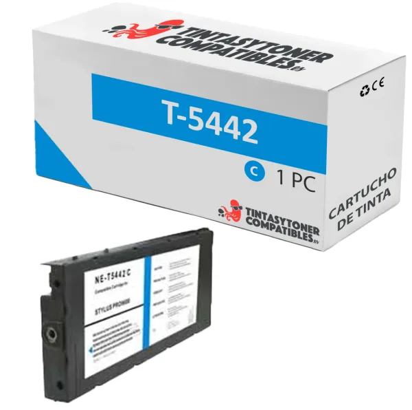 Producto Cartucho de tinta compatible Epson C13T544200 Cian · 220 ml Imagen
