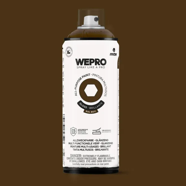 Produto Spray MTN WEPRO Solvent Brillante MARRÓN JAZZ - RAL 8011 Imagem