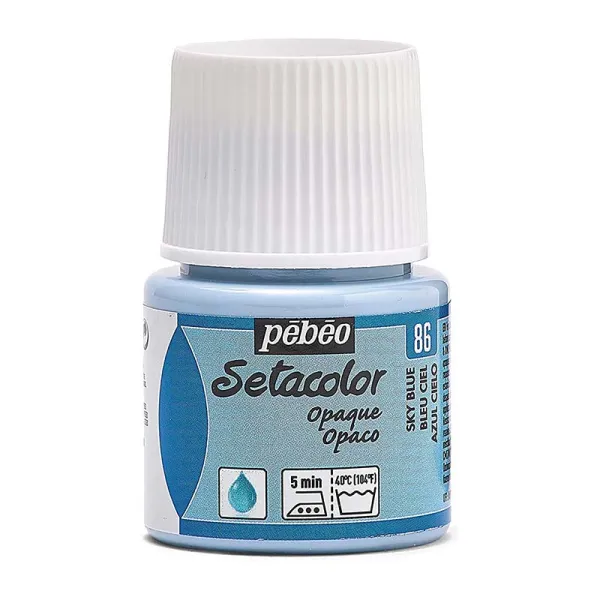 Producto Pintura Pébéo Setacolor Opaco Azul Cielo 45 ml Imagen