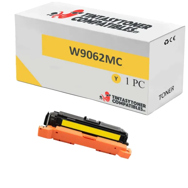 Produto Tóner compatible HP W9062MC Amarillo · 12.500 páginas Imagem
