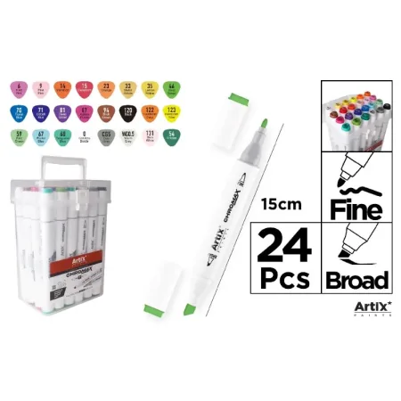 Rotulador Doble Punta Bocetos 24 Uds