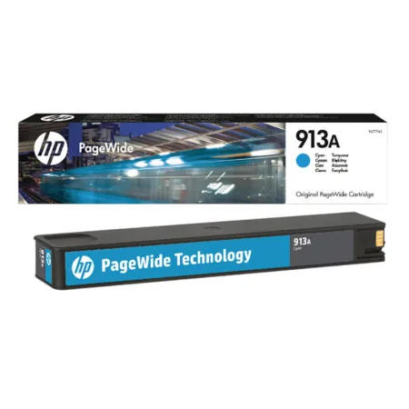 Cartucho de tinta original HP 913A cian · F6T77AE