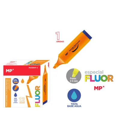 Marcador fluorescente naranja MP