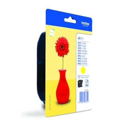 Cartucho de tinta original Brother LC121YBP amarillo
