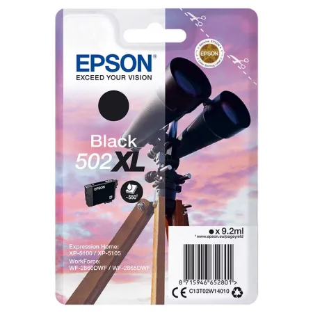 Cartucho de tinta original Epson T502XL negro · C13T02W14010
