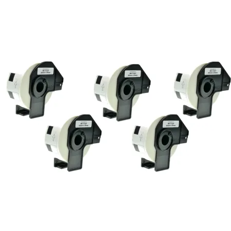 Pack 5 packs de etiquetas compatibles Brother DK-11221 Etiquetas Precortadas blanco