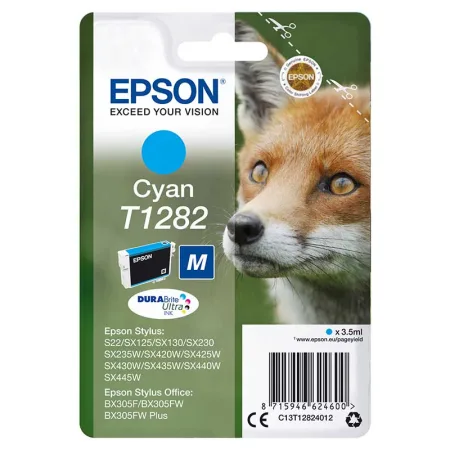 Cartucho de tinta original Epson T1282 cian · C13T12824012
