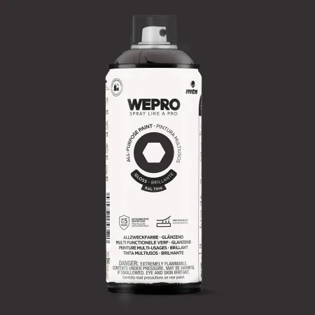 Spray MTN WEPRO Solvent Brillante GRIS APOLO - RAL 7016