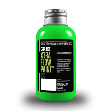 GROG Xtra Flow Paint Neon Green 100 ml
