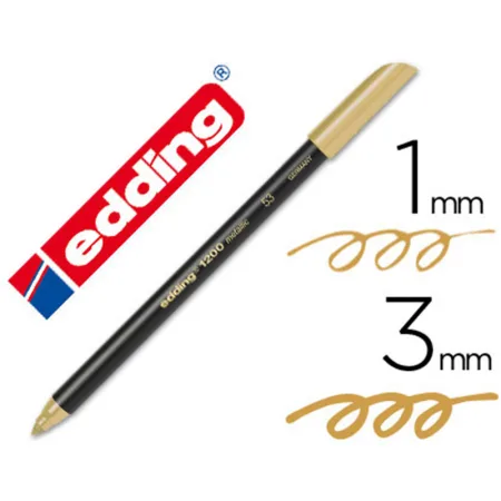 Rotulador Edding 1200 oro