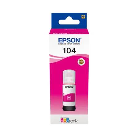 Cartucho de tinta original Epson 104 Botella magenta · C13T00P340