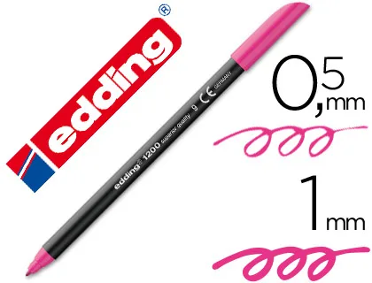 Rotulador Edding 1200 rosa