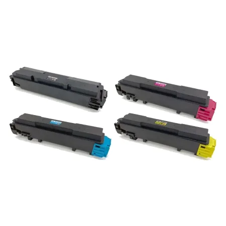 Pack 4 tóner compatibles Kyocera TK5370 magenta, negro y cian