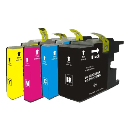 Pack 4 cartuchos de tinta compatibles Brother LC1240 XL amarillo, magenta, negro y cian