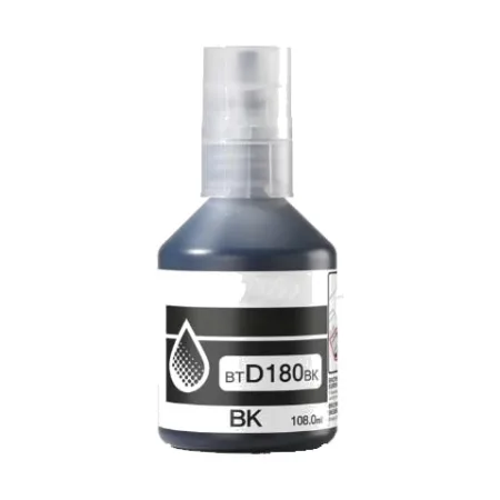Cartucho de tinta compatible Brother BTD180BK Botella negro