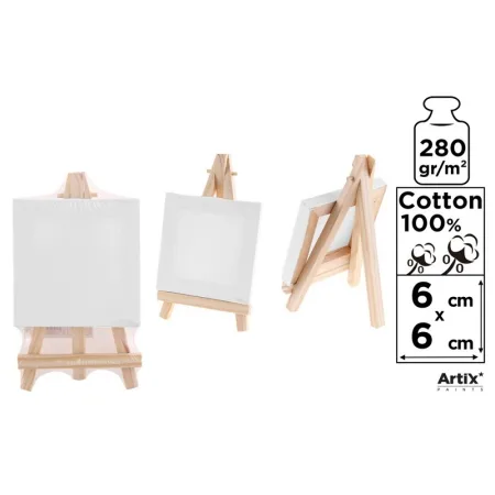 Lienzo Mini con Caballete 6x6cm 280g/m2