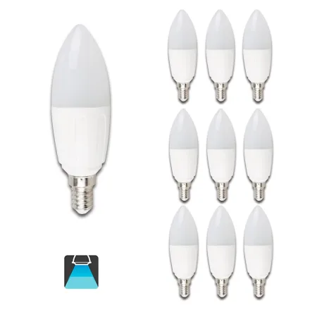 Bombilla LED A5 C37 / 7W E27 luz blanca 6400K (pack 10 unidades)