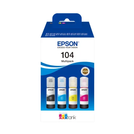 Cartucho de tinta original Epson 104 Multipack Botellas · C13T00P640