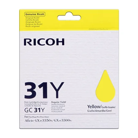 Cartucho de tinta original Ricoh GC31Y amarillo · 405691